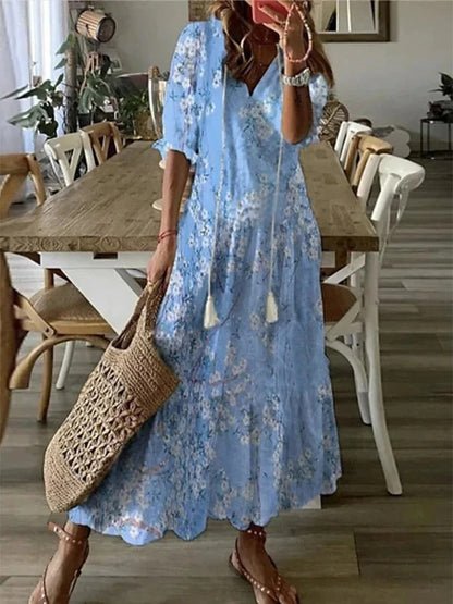 Aria | Vestido Boho Sin Esfuerzo con Ajuste Halagador